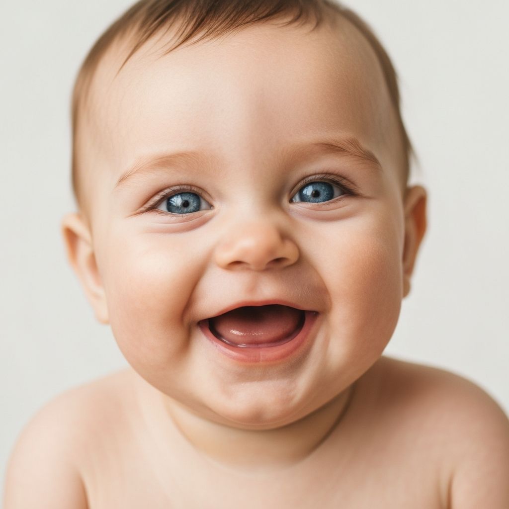 Happy baby smiling - captured by Eukka AI